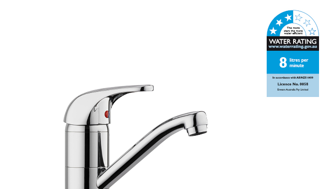 MEW open vented short spout sink mixer