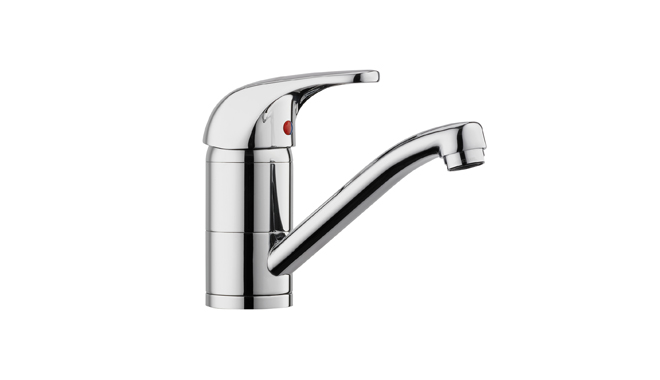 MEW open vented short spout sink mixer